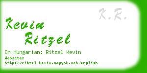 kevin ritzel business card